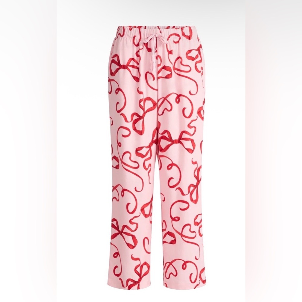 💗Joyspun Women's Valentine Flannel Sleep or Lounge Pants, 30'' Inseam, Pockets 😍